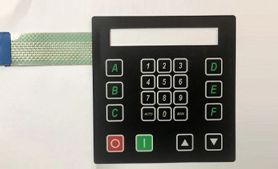 Característica do teclado do interruptor de membrana