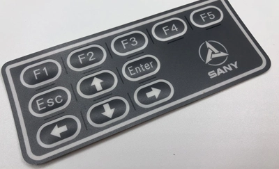 Opções de sobreposição de gráficos para interruptores de membrana