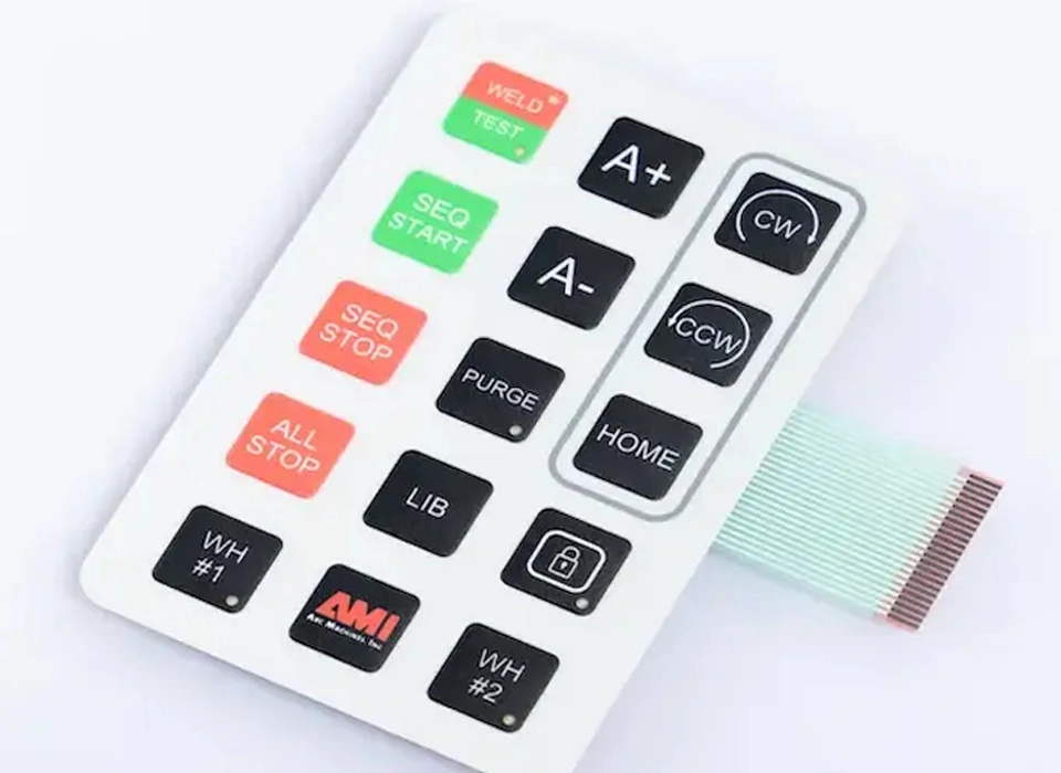Processamento de teclado de borracha convencional