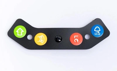 Versatilidade do teclado de membrana de 4 botões